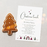 Boho Rainbow and Hearts Christmas Lunch