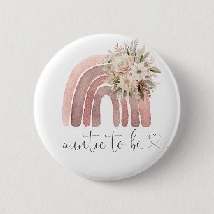 Boho Rainbow Baby Shooting Tuntie zu sein Button