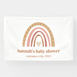 Boho Rainbow Baby Showbanner Banner