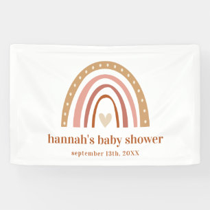 Boho Rainbow Baby Showbanner Banner
