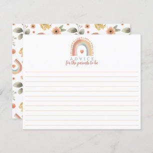 Boho Rainbow Baby Showcard