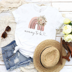 Boho Rainbow Baby Shower Mommy zu sein T-Shirt