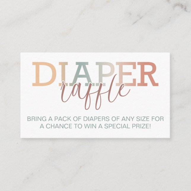 Boho Rainbow Baby Shower Windschutzscheibe - Wasse Begleitkarte (Vorderseite)