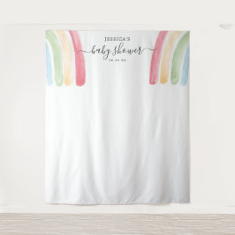 Boho Rainbow Baby Showroom Foto Stand Wandteppich