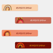 Boho Rainbow Back to School Watercolor Waterproof 