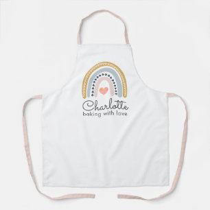 Boho Rainbow Backen mit Liebe Schürze