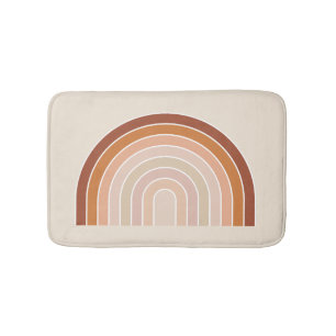 Boho Rainbow Beige Terracotta Badematte