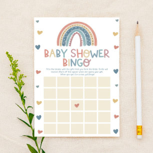 Boho Rainbow Bingo Baby Showspiel