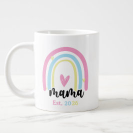 Boho Rainbow Custom Mama Est. Year Keepsake Jumbo-Tasse