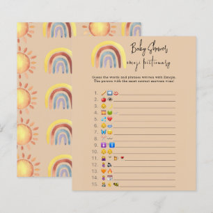 Boho Rainbow Emoji - Kinderspiel