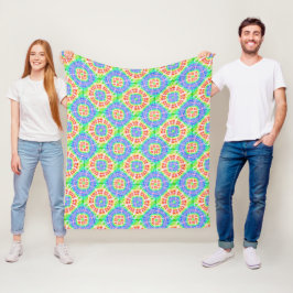Boho Rainbow Gefärbte Krawatte Pattern fröhlich Fleecedecke