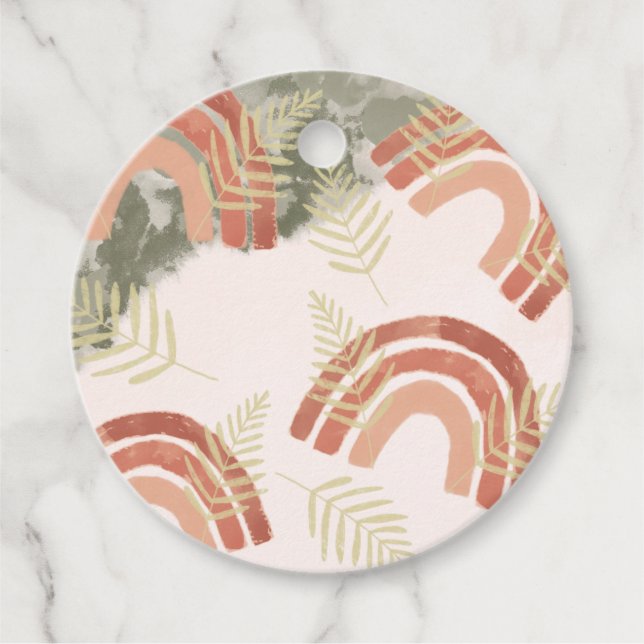 Boho Rainbow Geschenkanhänger (Vorderseite)