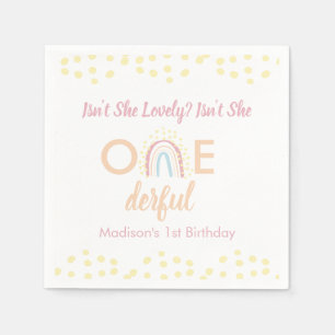 Boho Rainbow Girl Onederful Serviette