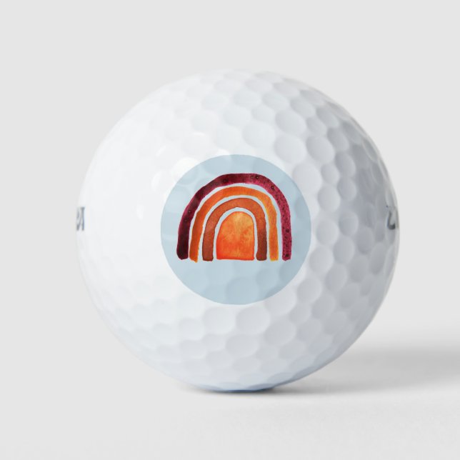 BOHO RAINBOW GOLF BALLS GOLFBALL (Vorderseite)
