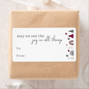 Boho Rainbow & Hearts Joy in All Things Geschenk