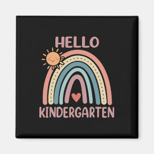 Boho Rainbow Herz für Lehrer Frauen Hallo Kinder Magnet