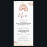 Boho Rainbow ist nicht einmal ihr Geburtstag Menükarte<br><div class="desc">Boho Rainbow ist nicht She Onederful Birthday Menu Card</div>
