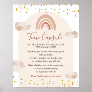 Boho Rainbow ist nicht ihre eintönige Time Kapsel Poster