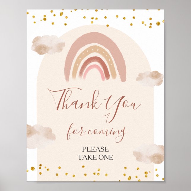 Boho Rainbow ist nicht mehr eine nette Dankeschön Poster (Vorne)