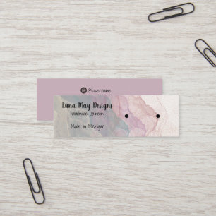Boho Rainbow Juwelier Display Business Card Mini Visitenkarte