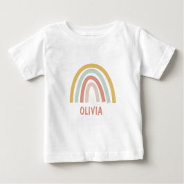 Boho Rainbow Kids Personalisiert Baby T-shirt