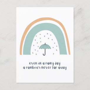 Boho rainbow Kindness Postkarte