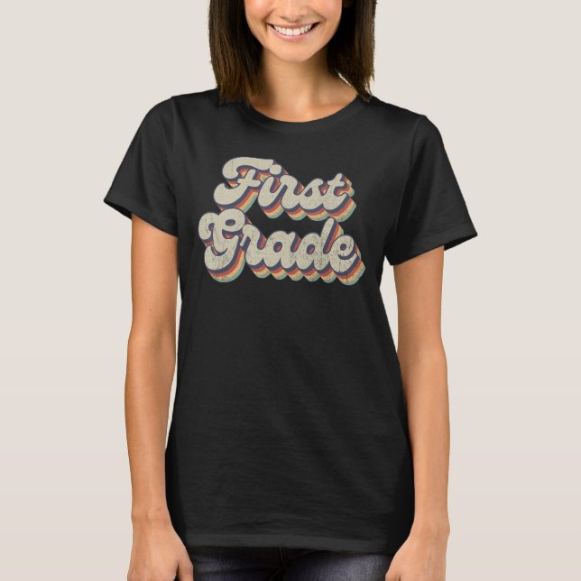 Boho Rainbow Lehrer erster Klasse T-Shirt (Vorderseite)