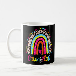 Boho Rainbow Leopard Zurück Kaffeetasse