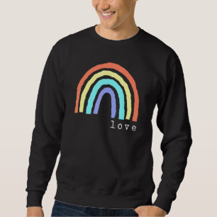 Boho Rainbow Liebe Letters Pride Lbgtqia 1 Sweatshirt