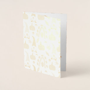 Boho Rainbow Little Pumpkin Fall Baby Shower Folienkarte