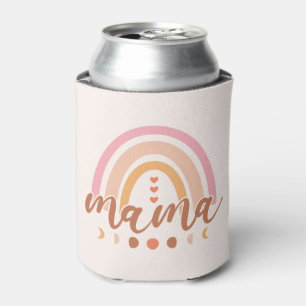 Boho Rainbow Mama mit Mondphasen Dosenkühler