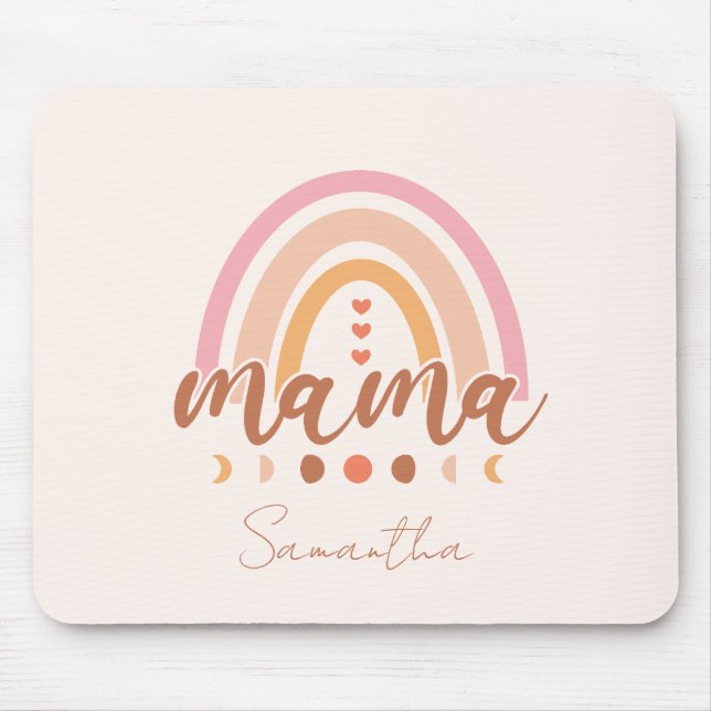 Boho Rainbow Mama Mousepad (Vorne)