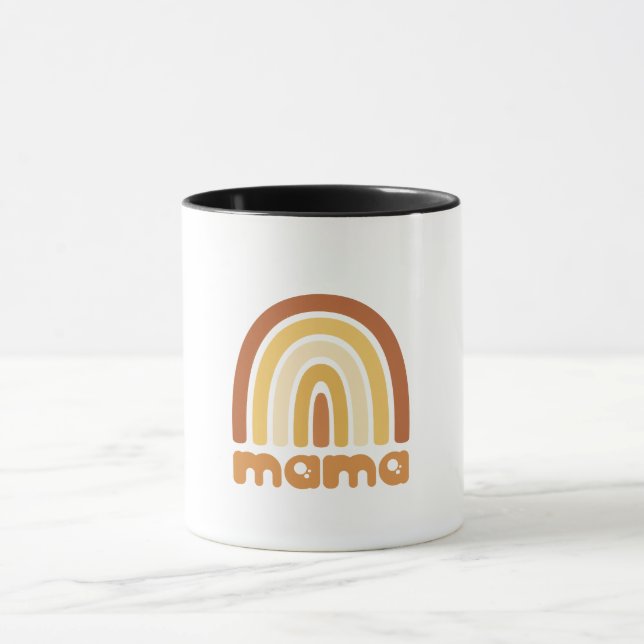 Boho Rainbow Mama Mug Tasse (Zentrum)