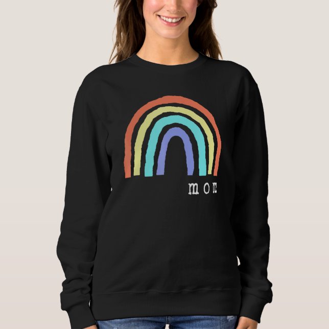 Boho Rainbow Mama Pride Lbgtqia Sweatshirt (Vorderseite)