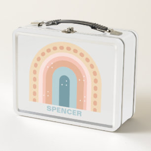 Boho Rainbow Metal Lunch Box