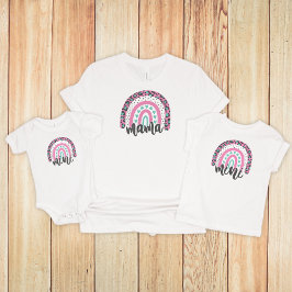Boho Rainbow Mini, Mommy and Me Anpassbare Farbe Baby Strampler