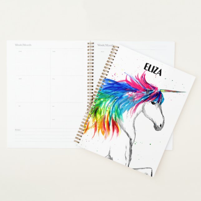 Boho Rainbow Niedlich Girls Unicorn Kinder Planer (Anzeige)