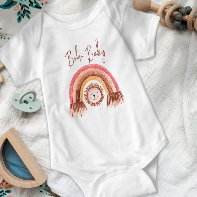Boho Rainbow Niedlich Lion Boho Baby Strampler (Von Creator hochgeladen)