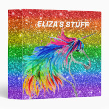 Boho Rainbow Niedlicher Glitzer Girls Unicorn Kind