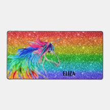 Boho Rainbow Niedlicher Glitzer Girls Unicorn Kind
