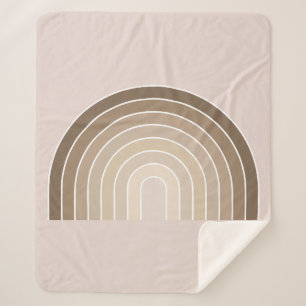 Boho Rainbow Olive Earth Tones Sherpadecke