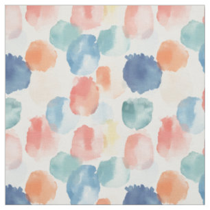 Boho Rainbow Paint Splotches auf Weiß Stoff
