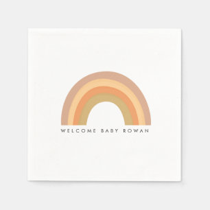 Boho Rainbow Party oder Babyduschplatte Serviette