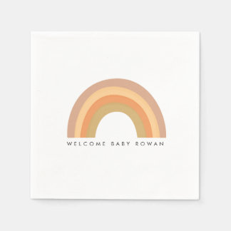 Boho Rainbow Party oder Babyduschplatte Serviette
