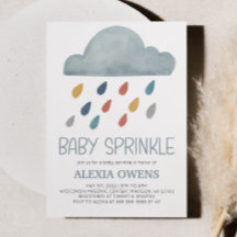 Boho Rainbow Rainclow Rain Baby Dusche Sprinkle