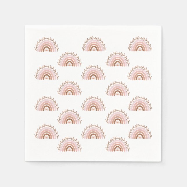 Boho Rainbow Serviette (Vorderseite)