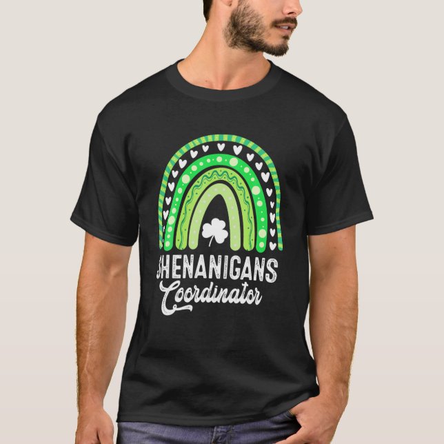 Boho Rainbow St Patricks D T-Shirt (Vorderseite)