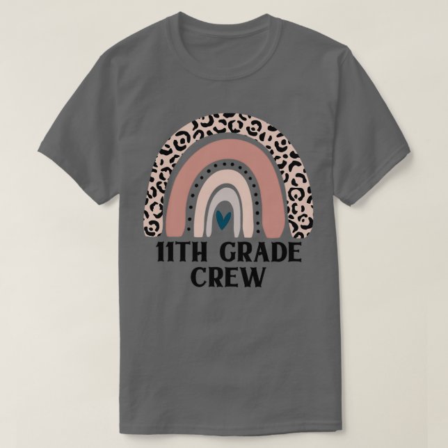 Boho Rainbow Teacher Crew T-Shirt (Design vorne)