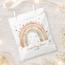Boho Rainbow Watercolor Babydusche