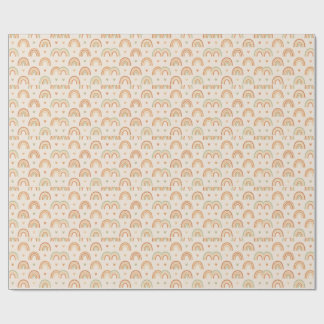 Boho Rainbow Wrapping Paper Geschenkpapier